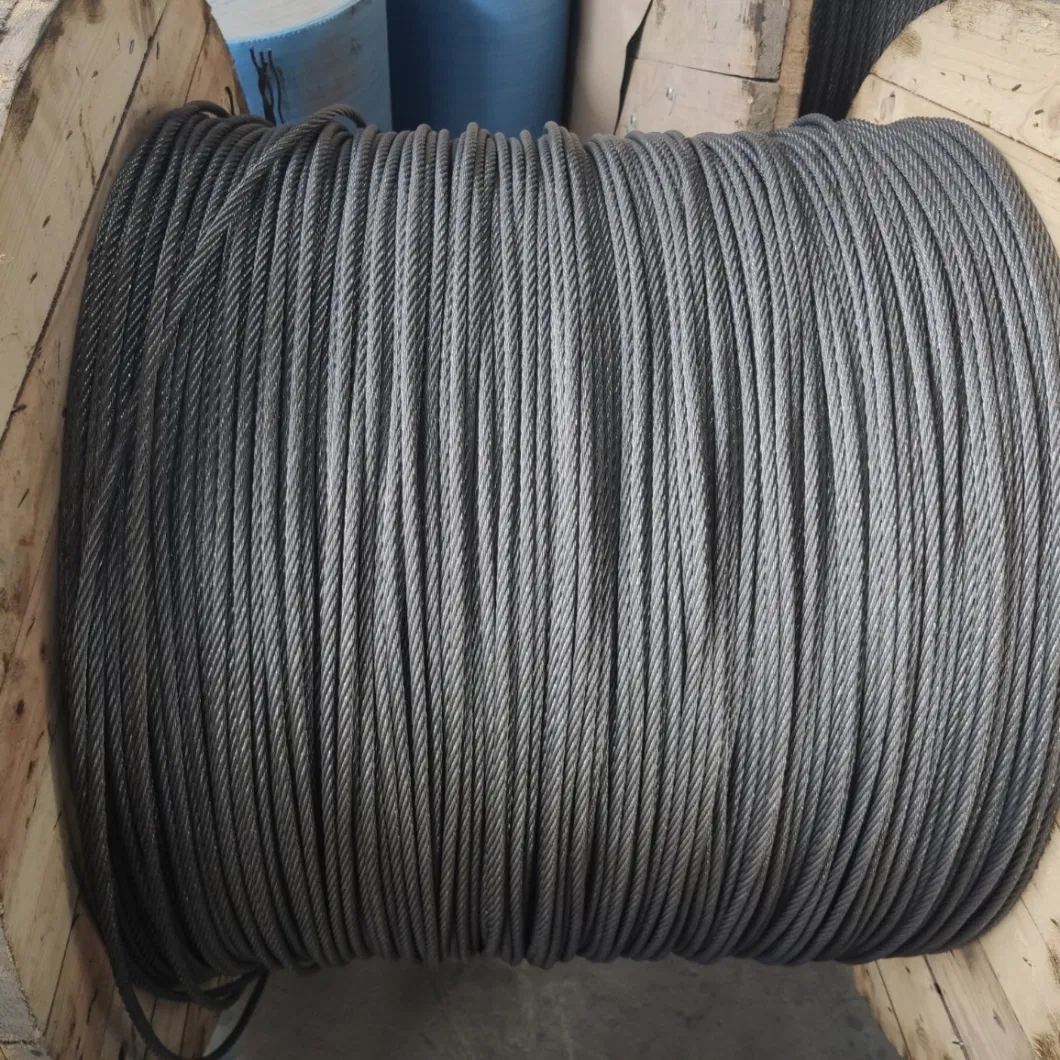 Electric 6X24 + 7FC Galvanized Steel Wire Rope Cable Wire Korea Type