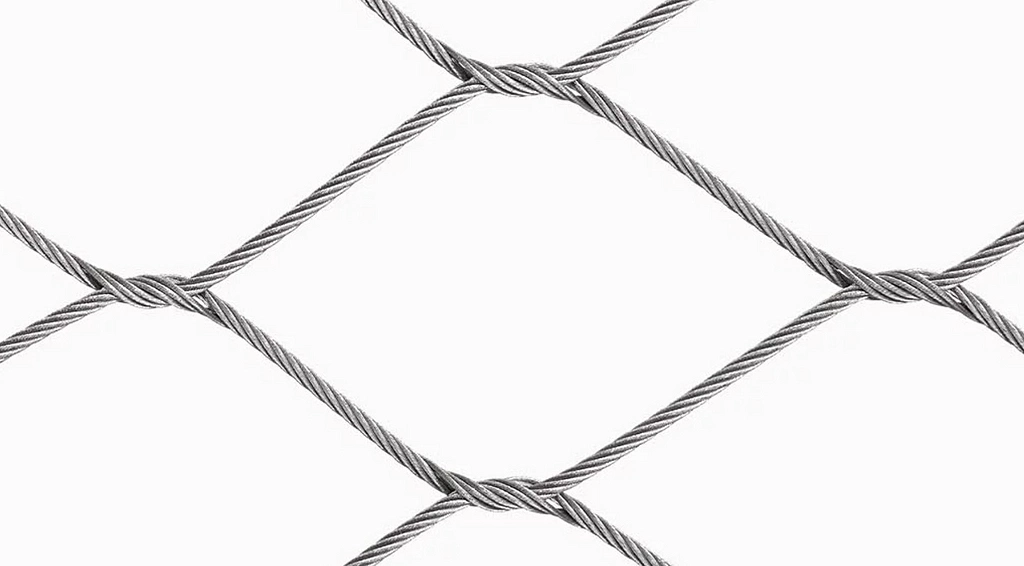 Flexible Handrail Fences Balcony Mesh Stainless Steel Wire Rope Mesh