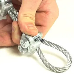 Steel Wire Rope Clip Crimping Clamps Aluminium Sleeve Ferrule
