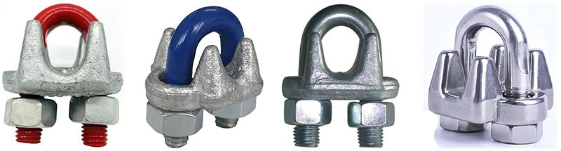 G450 Us Type Wire Rope Fitting Clamp / Drop Forged Steel Cable Clip