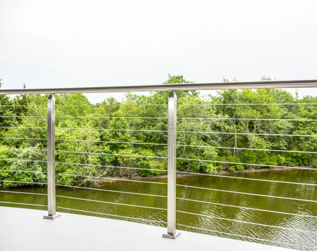 Safe 4 6 mm Deck Wire Rope Balustrade Wire Post Handrail Terrace Stainless Steel Tension Cable Railing