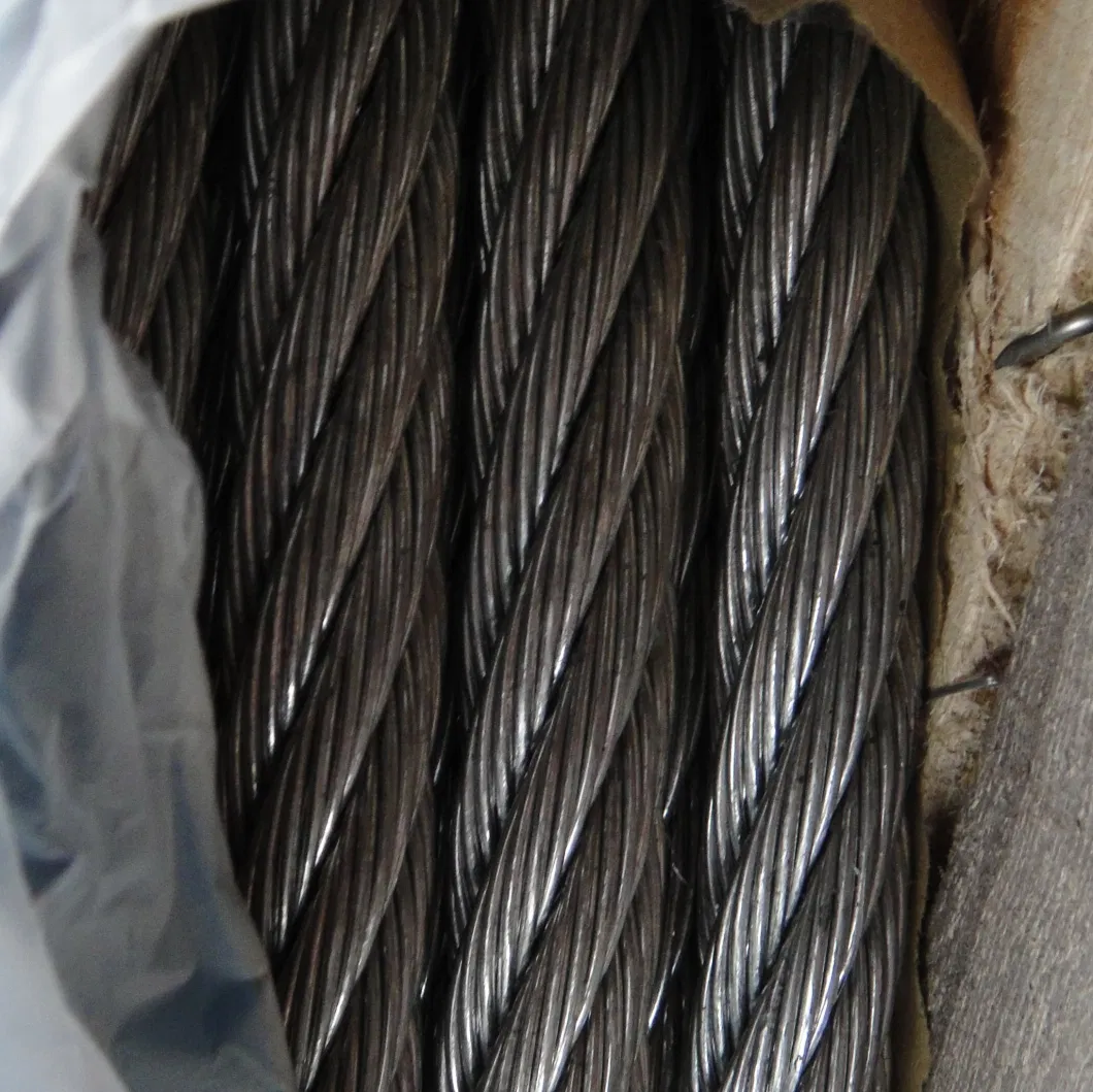 Ungalvanized Steel Wire Rope 6X25fi+Iwrc Fiber Core