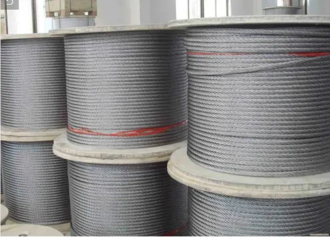 Electro Galvanized Wire Rope Used in Lifting 6X19 with Fibre Core and Steel Core