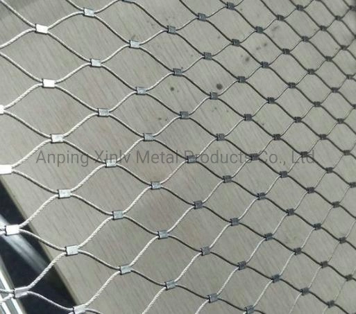 Flexible Stainless Steel Wire Rope Stair Railing Mesh Security Garden Fence Netting Balustrades Mesh