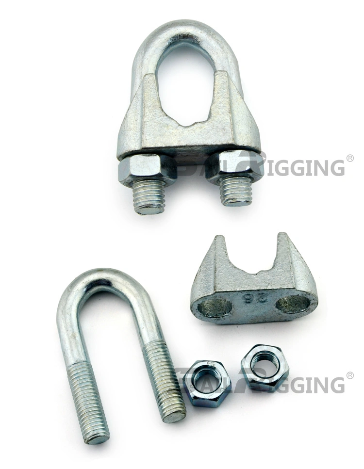 Zinc Plated Wire Rope End Fitting Steel Rope Wire Clip Malleable Casting Wire Rope Clamp Clip