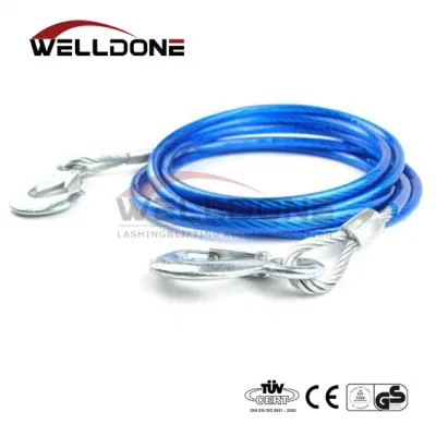 PVC-beschichtetes Kabel für Seilschlingen aus Edelstahl mit Drahtkrane Mit Haken und Schlaufe