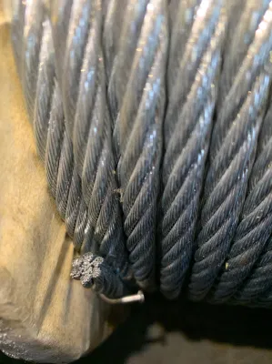Verzinktes/ungalvanisiertes Stahlseil 6X19+Iwrc 6mm Stahlkabel 3/16′′ 1/4′′