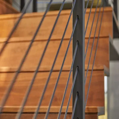 Einfache Gute Qualität Installieren Sie Vertikale Draht Balustrade Handlauf Systeme Stair Balkon Edelstahl Drahtseil Kabelgeländer