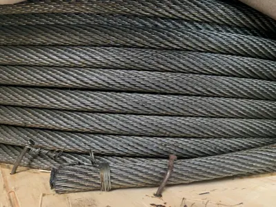 Gelbes Schmierfett 19X7/18*7+IWS ungalvanisiertes Stahlseil Eisenkabel Carbon Nantong