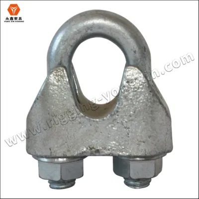 China Hersteller Günstige galvanisierte Stahl formbar Gießen DIN1142 Drahtseil Klemme für Drahtseilbeschläge/Hardware Rigging Drahtseilklemme