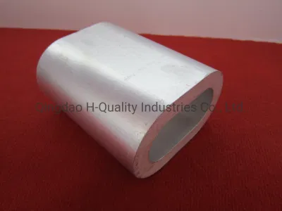 Wir Typ ovale Aluminiumhülse für die Drahtseil-Verbindung