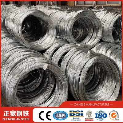 China Hersteller Beste Qualität niedriger Preis heiß gewalzte Stahldraht Seil in Coils ASTM Standard Verzinkter Draht 3mm Zinkdraht für Gebäude, Verpackung, Mesh Material