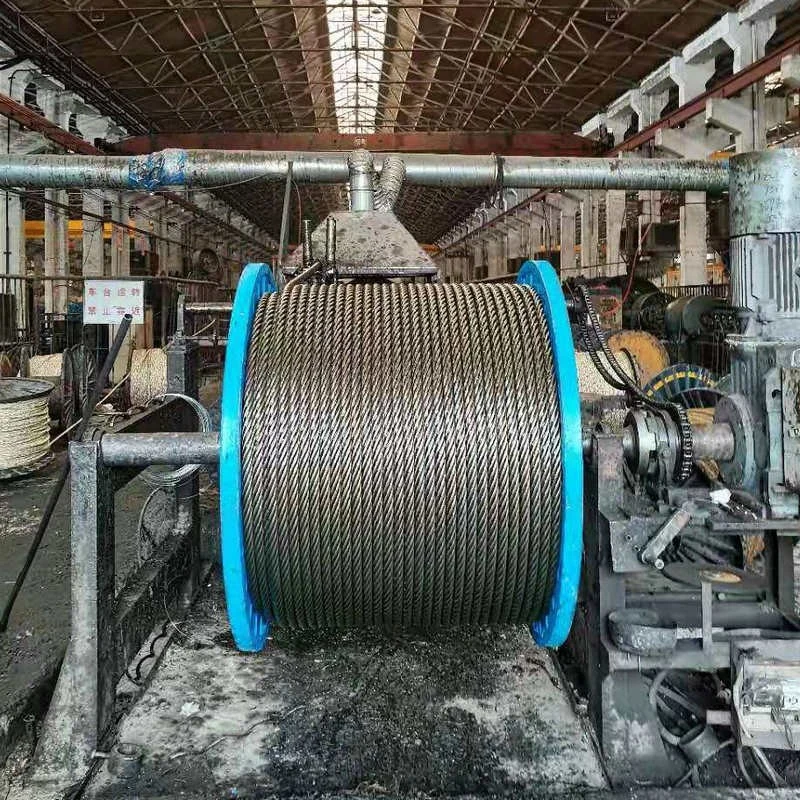 6*19W+FC Ungalvanized&Galvanized Steel Wire Rope