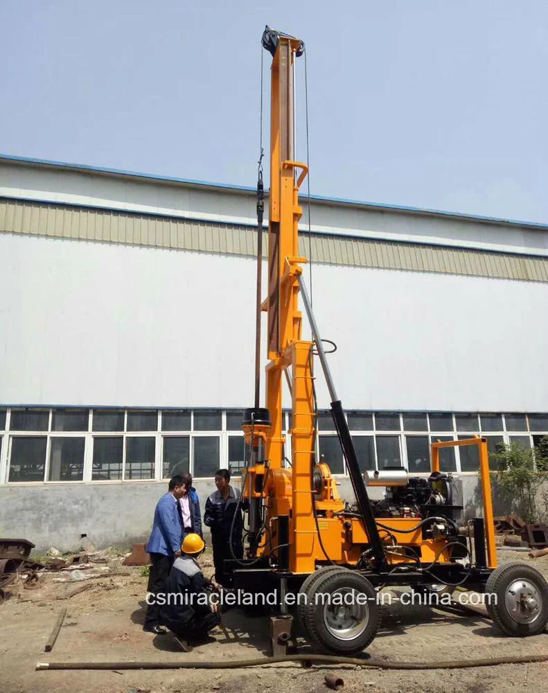 Cummins Engine Trailer Mounted Hydraulic Geotechnical Engineering Investigation Core Drilling Rig (YZJ-300YY)