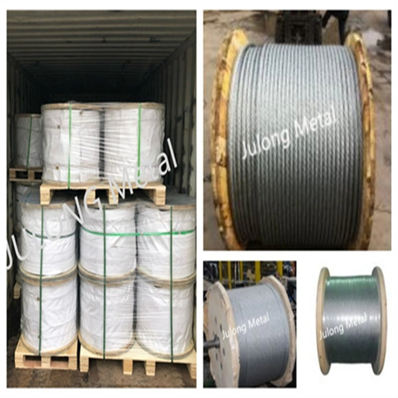 China Supplier Elevator Steel Wire Rope 8X19s+Iwrc 6.5mm