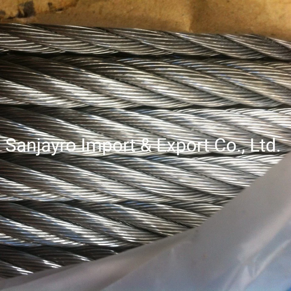 Korean Type Galvanized Steel Wire Rope 6X24+7FC