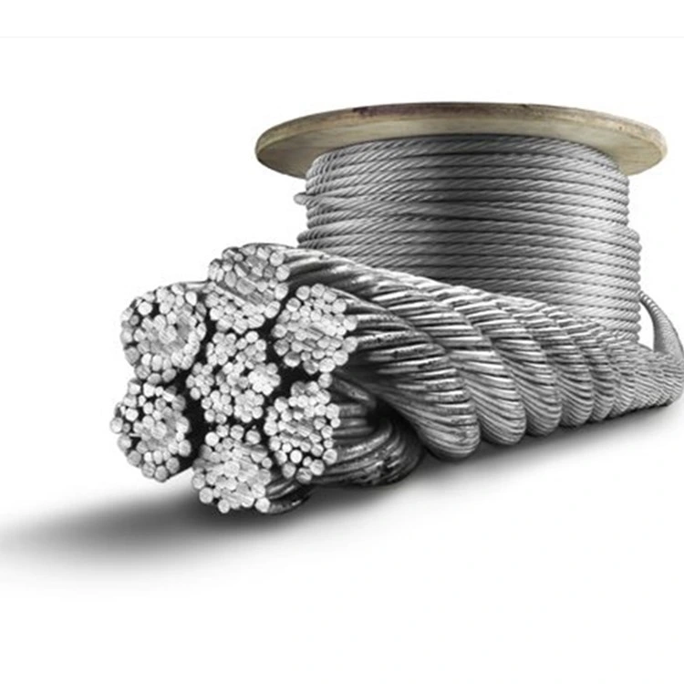 Manufacturer Price 6*7+FC Structure 2.5 mm 3.0 mm Electric Galvanized Steel Wire Rope in Coils