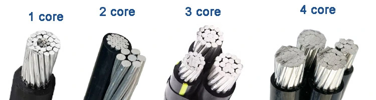 0.6/1kv Low Voltage XLPE Insulated Overhead Electrical ABC Aerial Bundled Cable