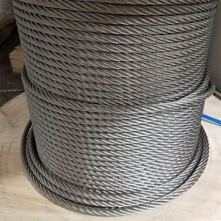 7*7/7*19 1/8&quot; Galvanized/PVC Coated Round Strand Steel Wire Rope/Stainless Steel Wire Rope