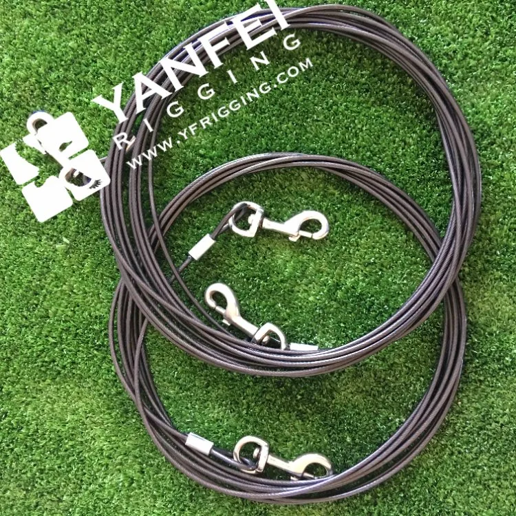Steel Wire Rope with PVC Coated with Snap Hook