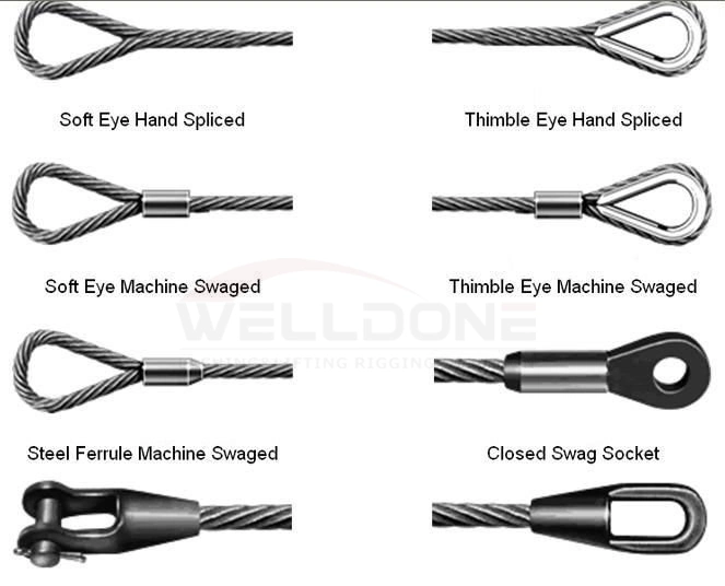 Galvanized Steel Cable High Tensile Wire Rope Lifting Sling