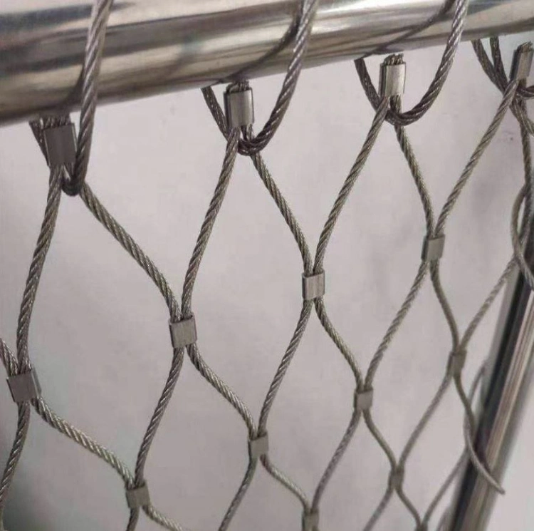 Flexible Stainless Steel Wire Rope Cable Mesh Stainless Steel Cable Mesh Zoo Mesh