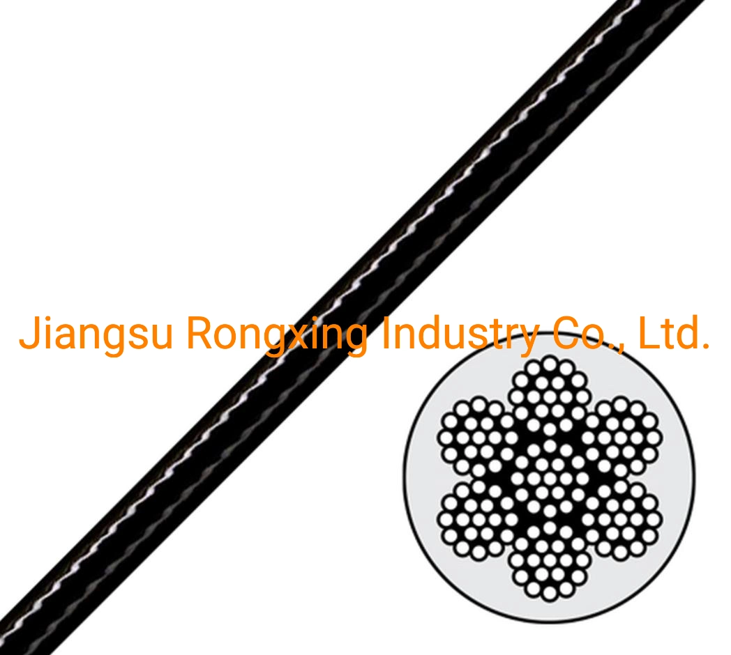 3/8&prime;&prime; Plastic Coated Steel Wire Rope Fall Protection Wire Rope Safety Rope