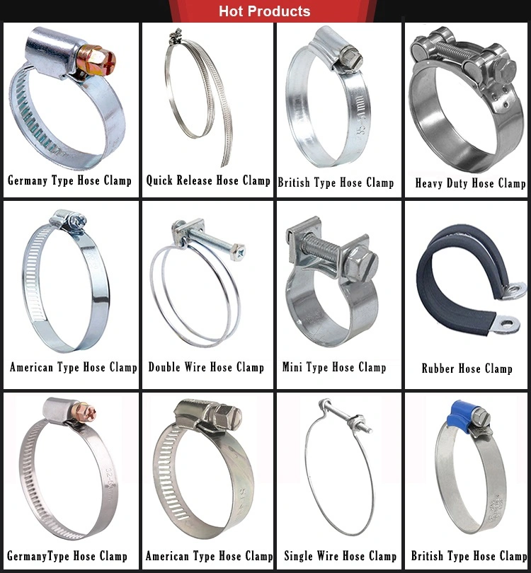 Germany Type Steel Wire Rope Clamp Types of Hose Clamps Water Pipe Clamp