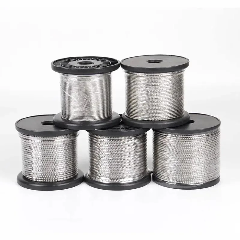 1X7 1X19 3X3 Torque Wire Rope Stainless Steel Fine Cable for Medical Wire Rope Cable and Assembly