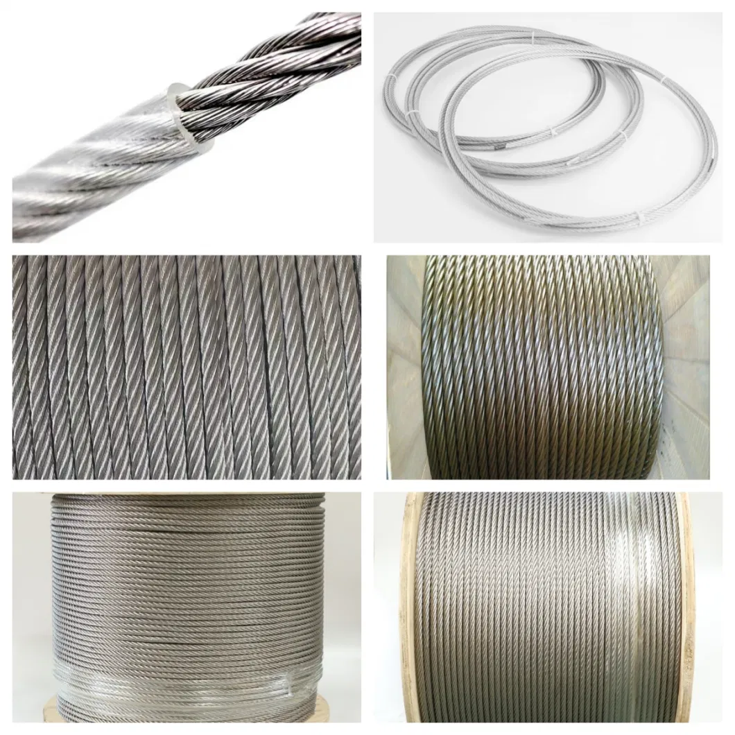 304 Stainless Steel Wire Rope 1*7/1*19 Structure 316 Steel Wire Rope Stainless Steel Clothesline Machine Pull Rope