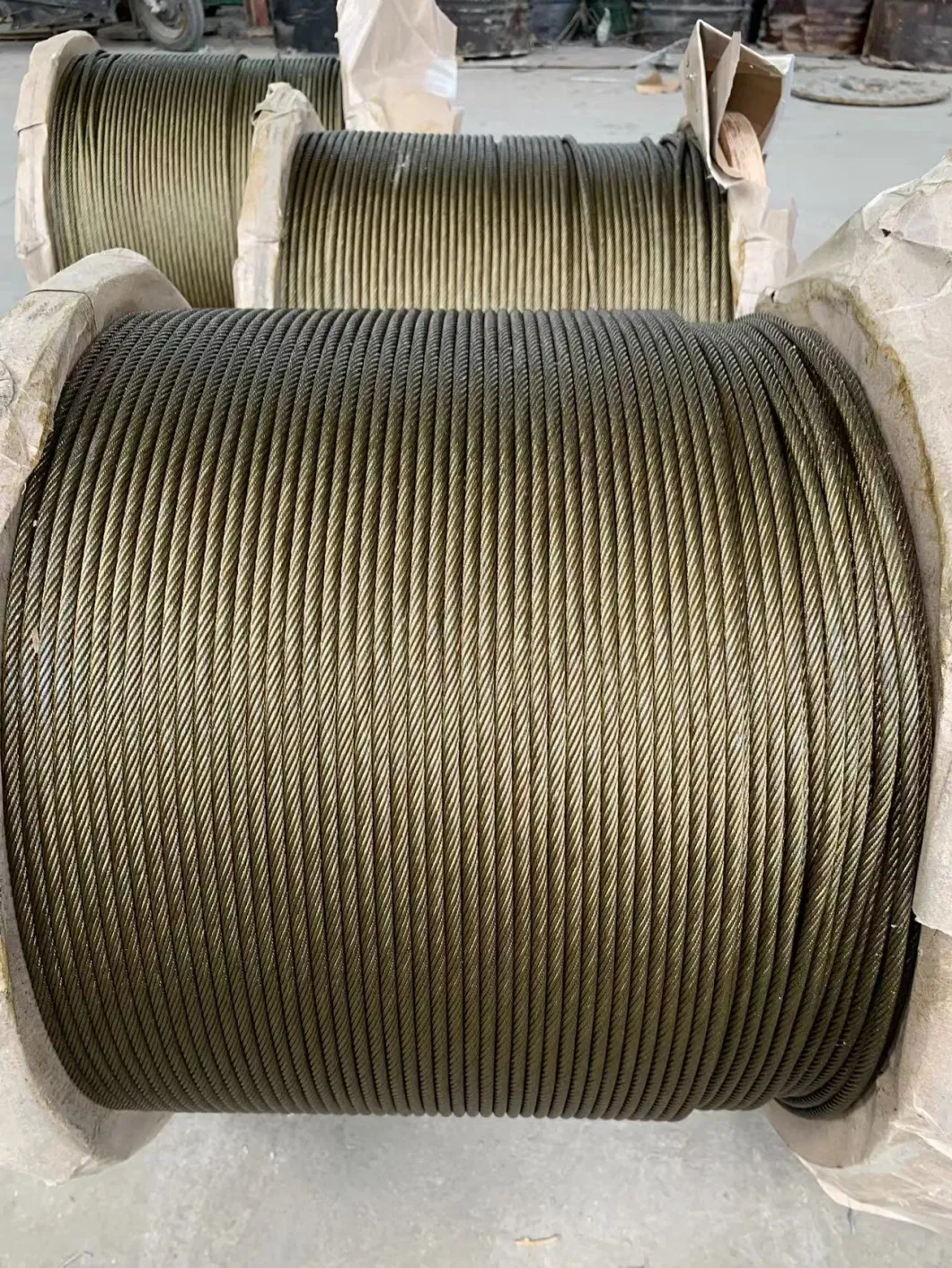 Ungalvanized Steel Wire Rope 8X19+FC Uncoated Wire Cable 8*19+Iwrc Yellow Oil