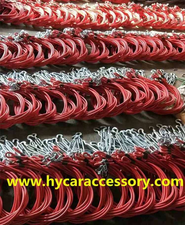 Truck Compartment Cable Pull Line High Quality PVC Rubberized Stainless Steel Wire Rope Oily Wire Rope