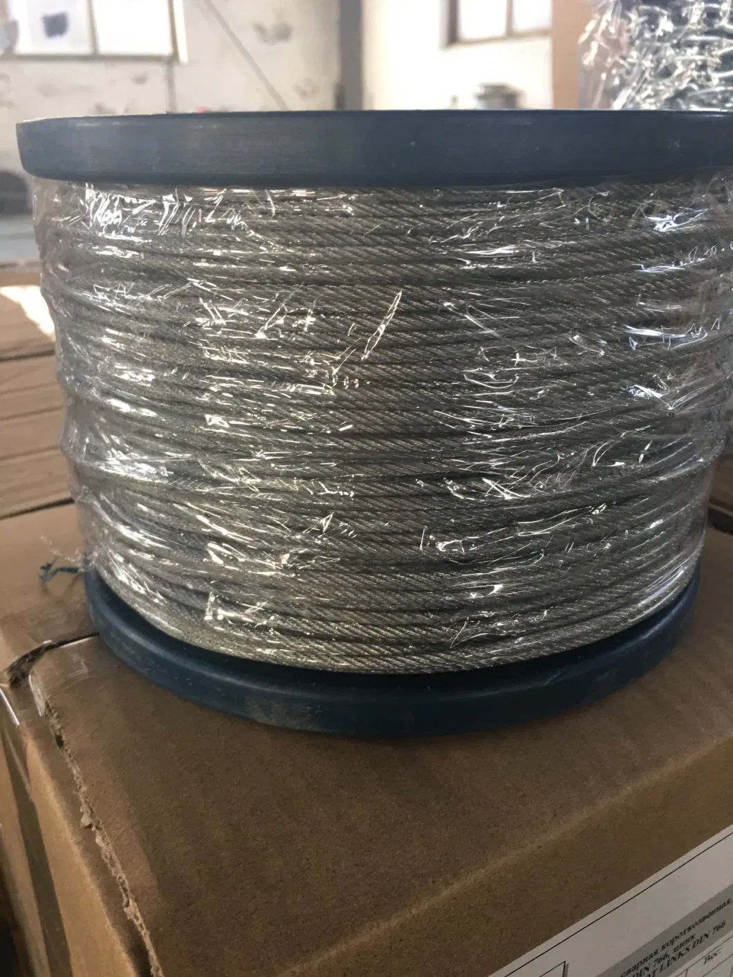 The Least Susceptible to Wear Sturdy Design Very Strong Electric Lifting Coarse Hot Dipped Galvanized Stainless Steel Wire Rope with a Strength 6*7+FC Near Me