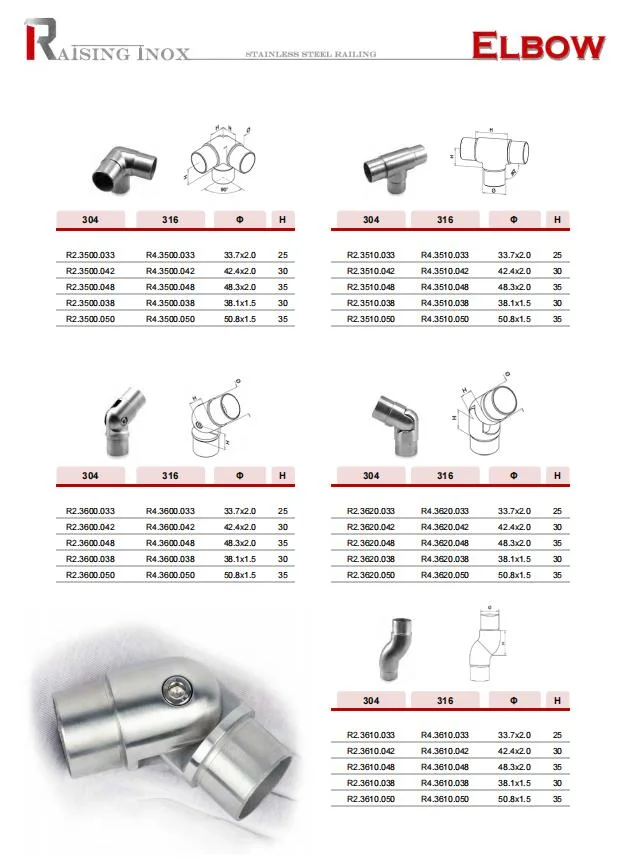 Stainless Steel Cable Railing Accessories Parts/Staircase Railing/Handrail Fitting/Balustrade