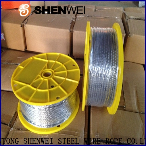 Small Packing Galvanized Steel Wire Rope, Length: 10m, 50m for Supermarket Supplier