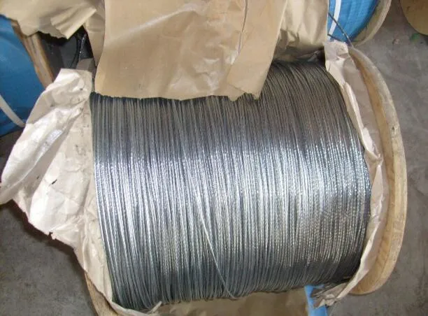 Hot DIP Galvanized Steel Cable 1X19 with High Quality