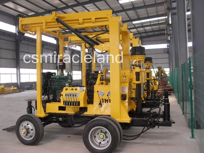 Cummins Engine Trailer Mounted Hydraulic Geotechnical Engineering Investigation Core Drilling Rig (YZJ-300YY)