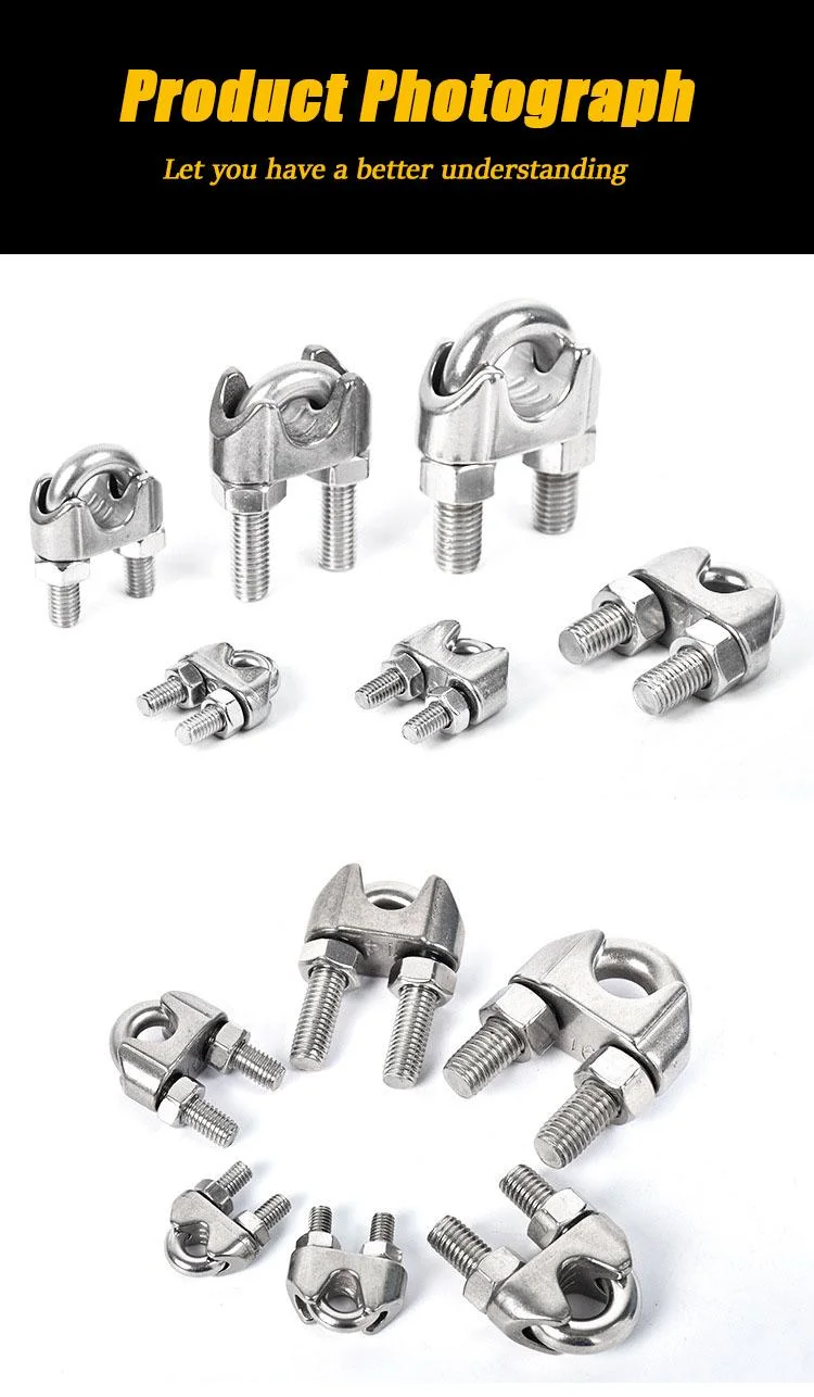 304 Stainless Steel Wire Rope Clip Clamp Hardware