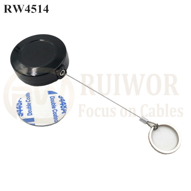 Anti Theft Rope Round Display Pull Box Plus with Demountable Key Ring