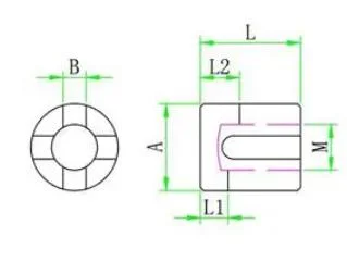 SS316 Wire Rope Clip Stainless Steel Cross Cable Clamps for Cable Railing