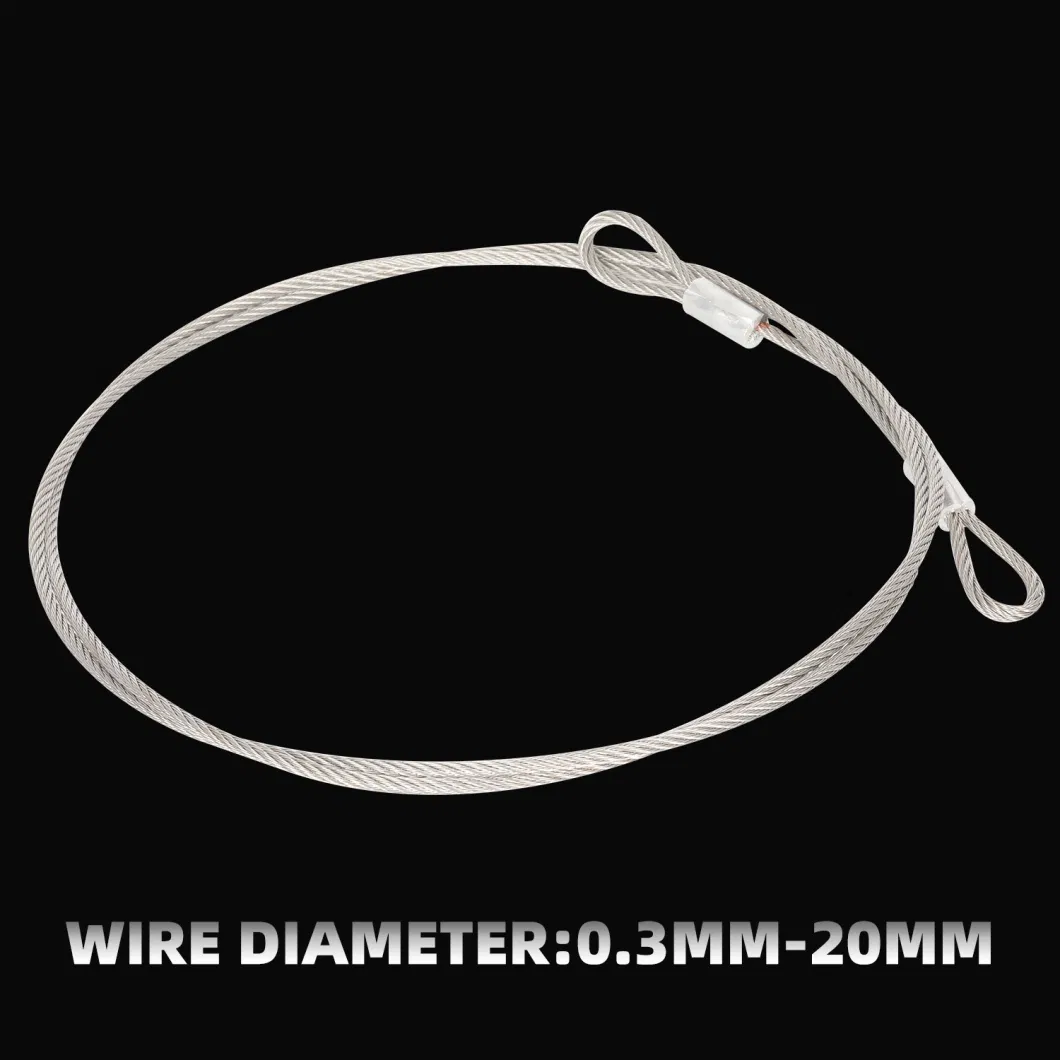 Stainless Steel Wire Rope Pressed with Hanging Lifting Hardware