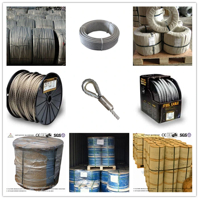 Galvanized Aircraft Cable Steel Wire Rope 7 X 7