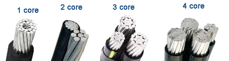 1kv Aluminum Conductor XLPE Insulation Aerial Bundle Cable