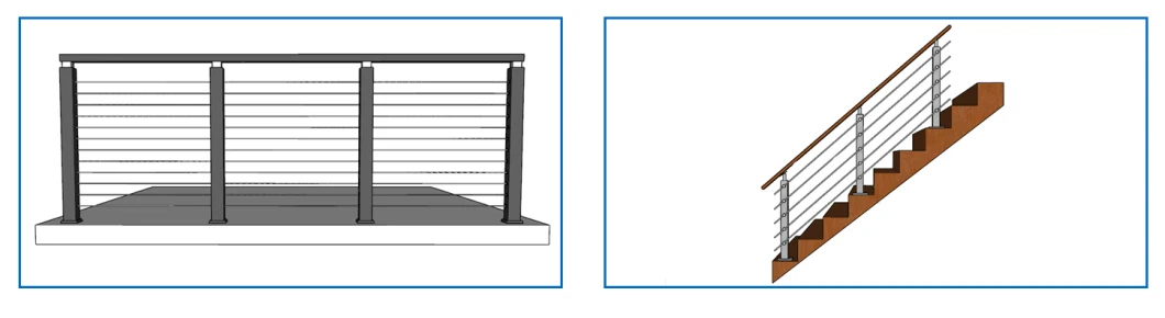 Stainless Steel Cable Fitting Wire Anchor Rope for Cable Balustrade