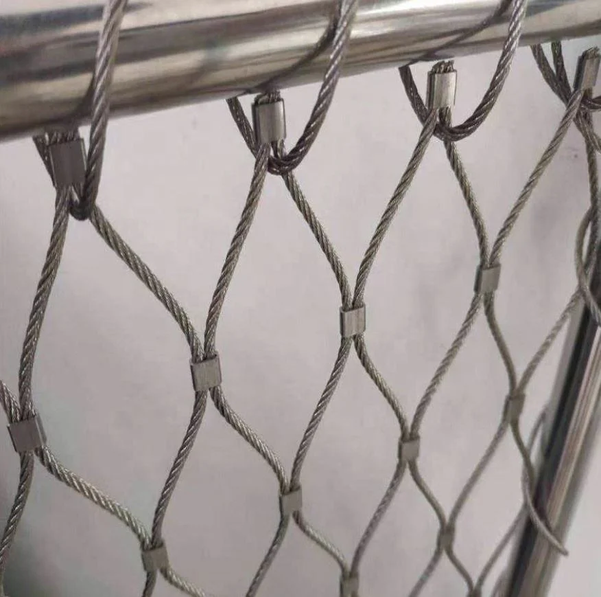 Flexible Stainless Steel Wire Rope Cable Mesh Stainless Steel Cable Mesh Zoo Mesh