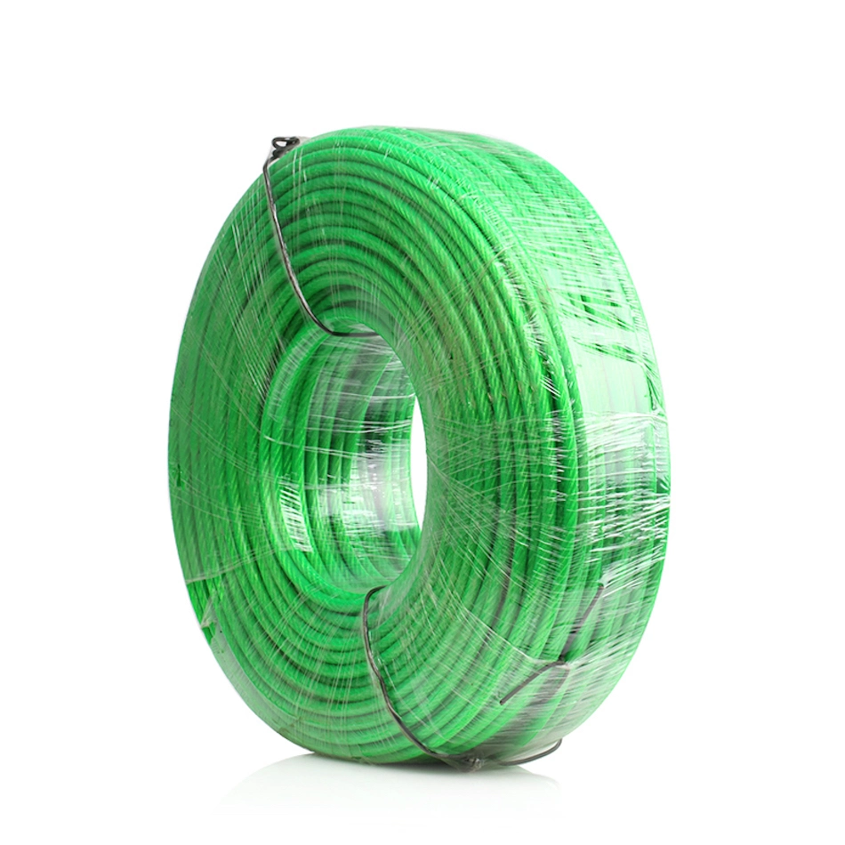 Coated PVC Nylon Steel Cable Crane Plastic Coated Galvanized Stainless Steel Wire Rope