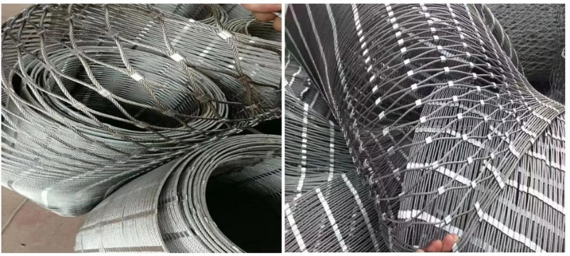 Flexible Stainless Steel Wire Rope Cable Mesh Stainless Steel Cable Mesh Zoo Mesh