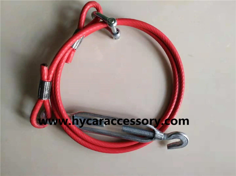 Truck Compartment Cable Pull Line High Quality PVC Rubberized Stainless Steel Wire Rope Oily Wire Rope