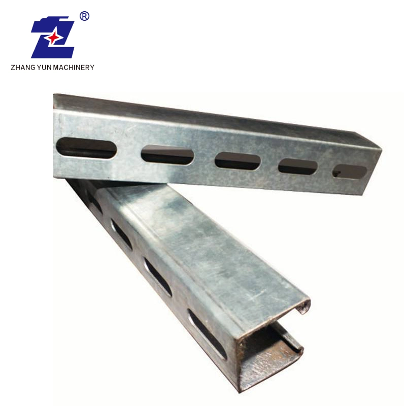 Hot DIP Galvanized Steel Slotted Strut Channel Sophisticated Technology Cable Tray Production Line Machine