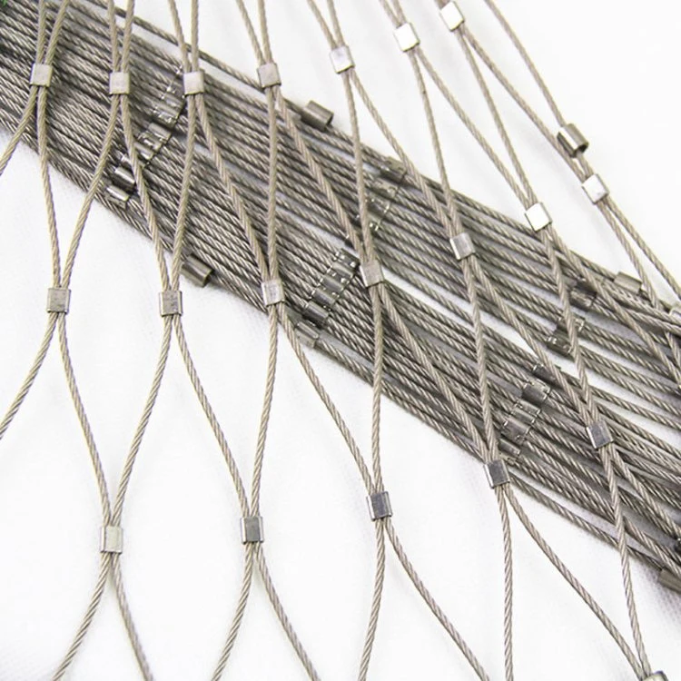 Flexible Stainless Steel Wire Rope Cable Mesh Stainless Steel Cable Mesh Zoo Mesh